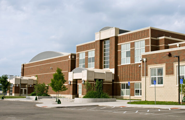 school brick front